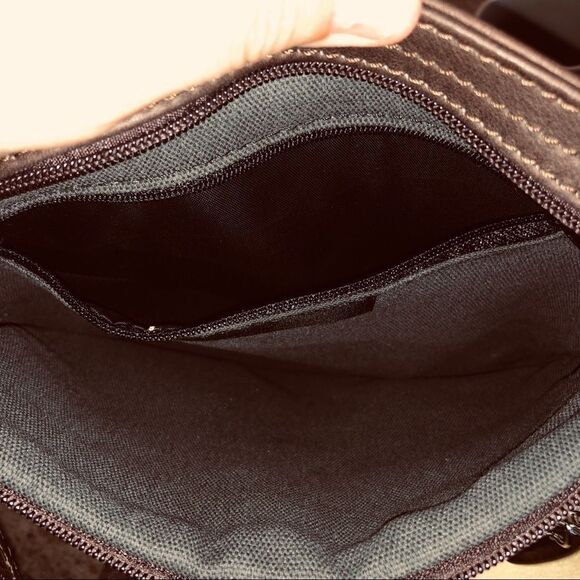 BORSE IN PELLE Brwn Leather Crossbody/Shoulder Bag - Picture 10 of 12